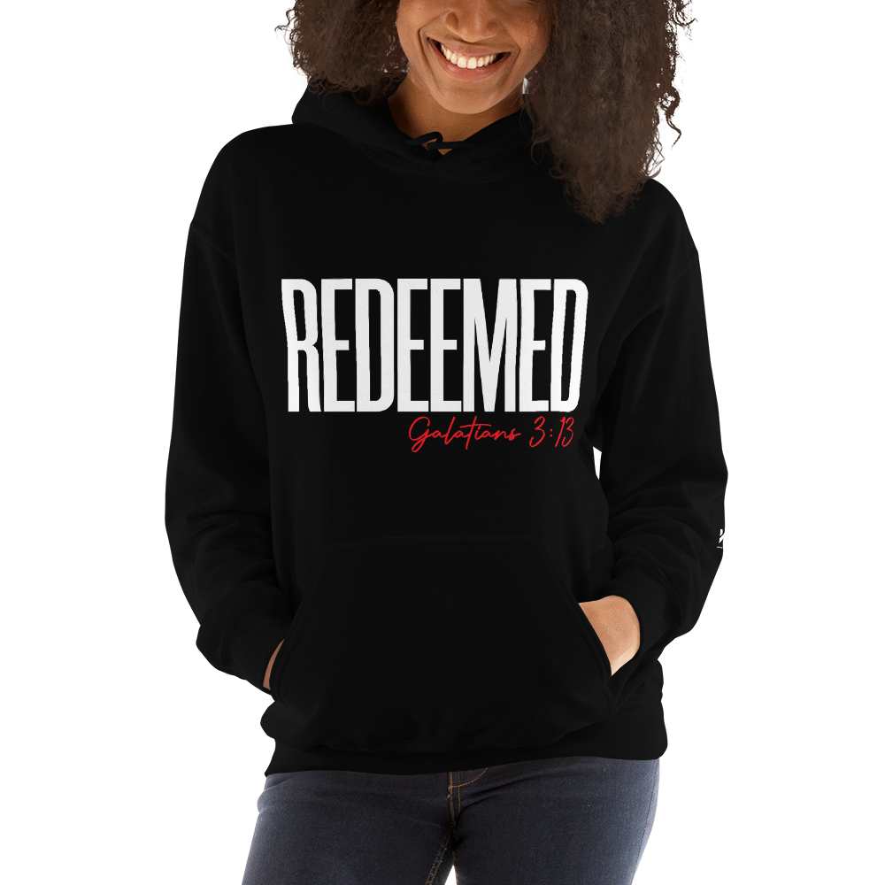 Redeemed ™ Hoodie- Galatians 3: BLACK