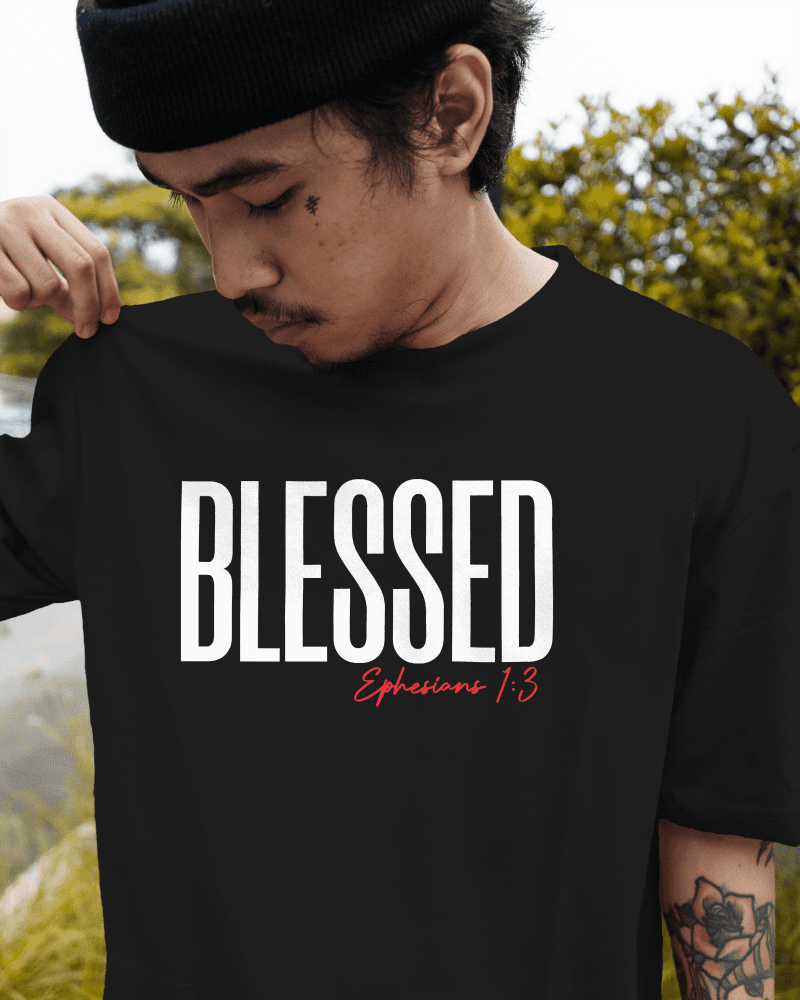 BLESSED TEE|DECLARATION LINE