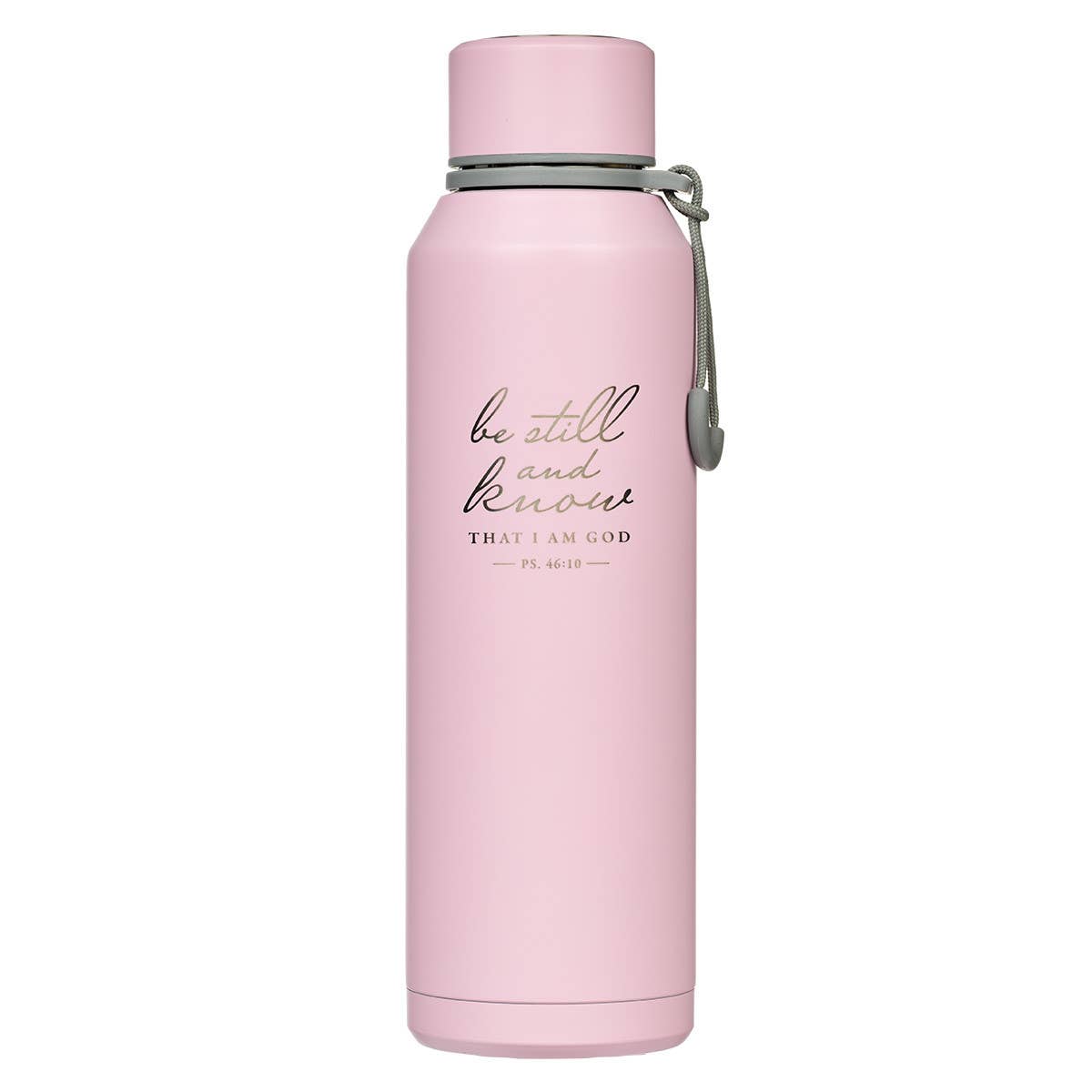 Be Still Pink Stainless Steel Water Bottle